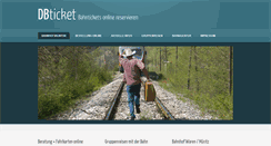 Desktop Screenshot of dbticket.de